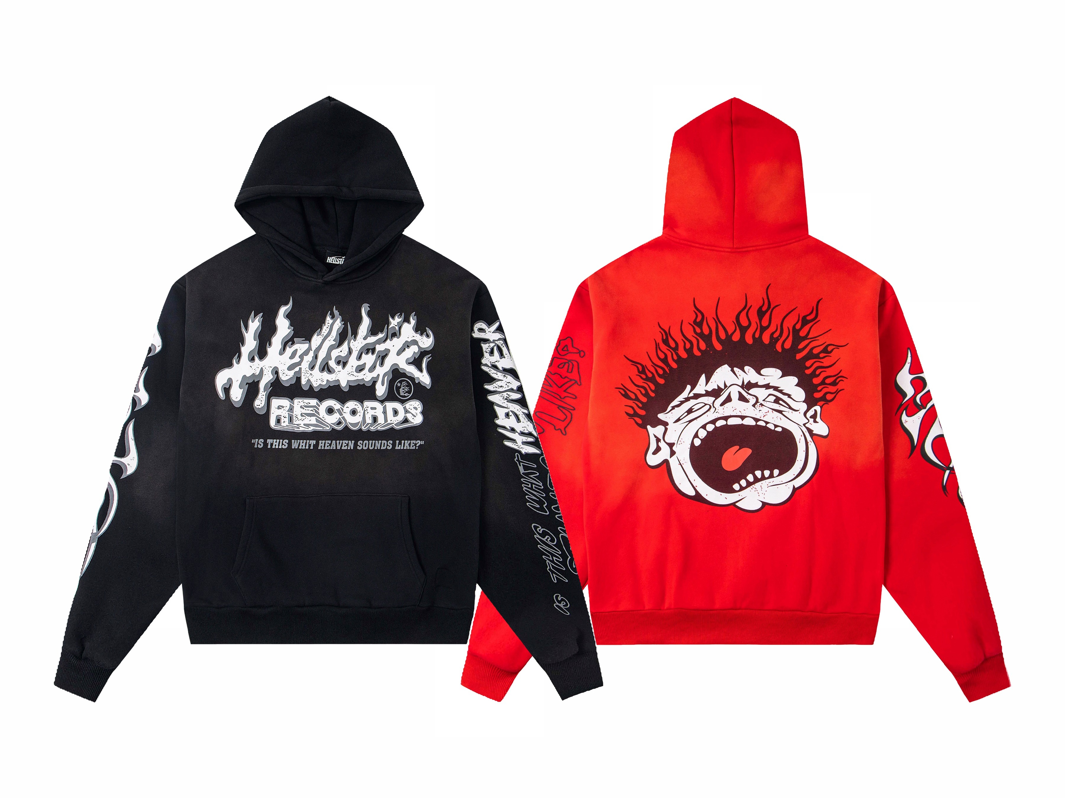 Hellfire Records Graphic Hoodie – Oversized Vintage Streetwear Pullover