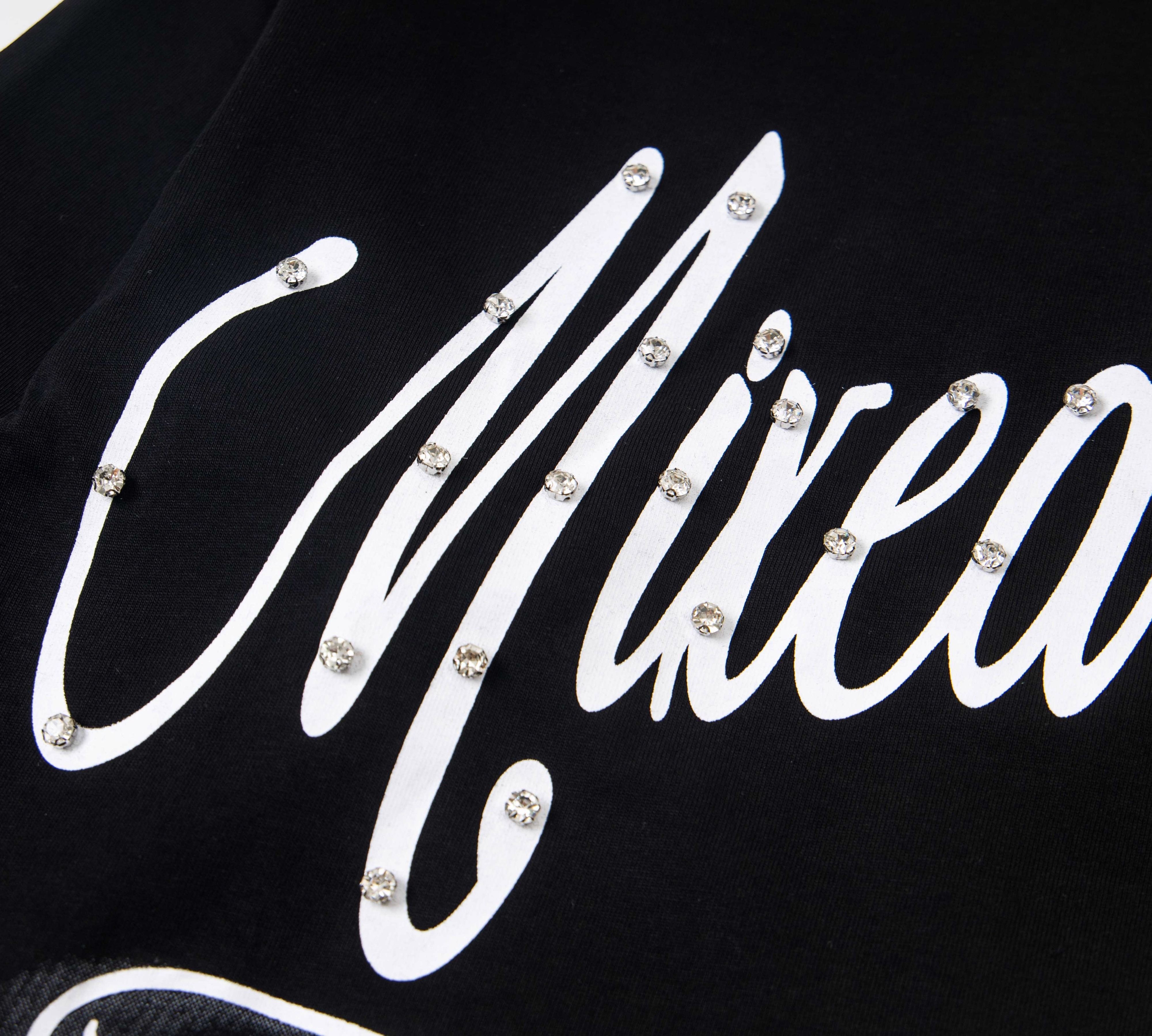 Rhinestone "Mixed Emotion" Cupid Print Layered Thermal Long Sleeve T-Shirt – Unisex 100% Cotton Streetwear Tee