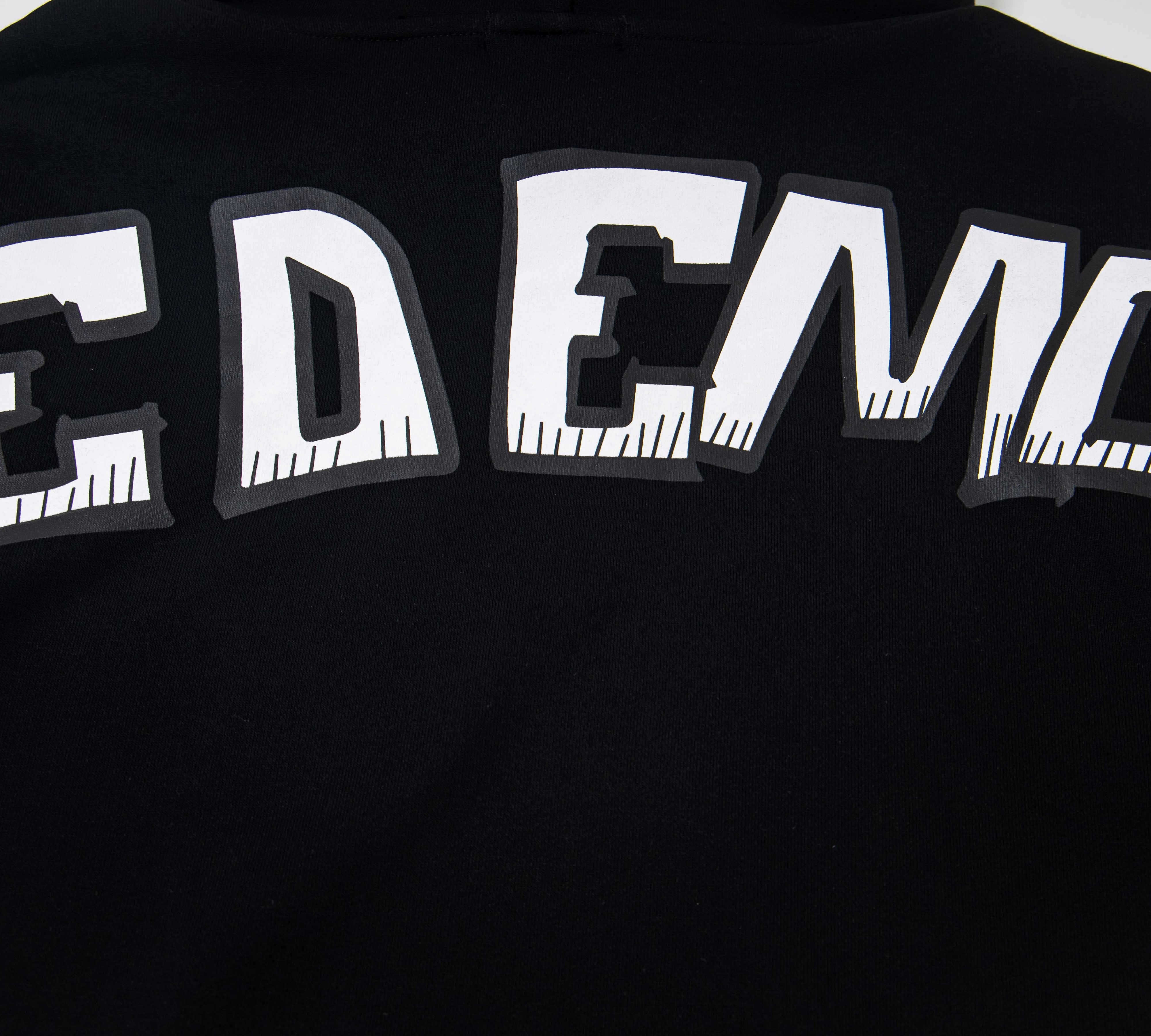 Cartoon Face "Emotion" Print Oversized Hoodie – Unisex 100% Cotton Streetwear Sweatshirt