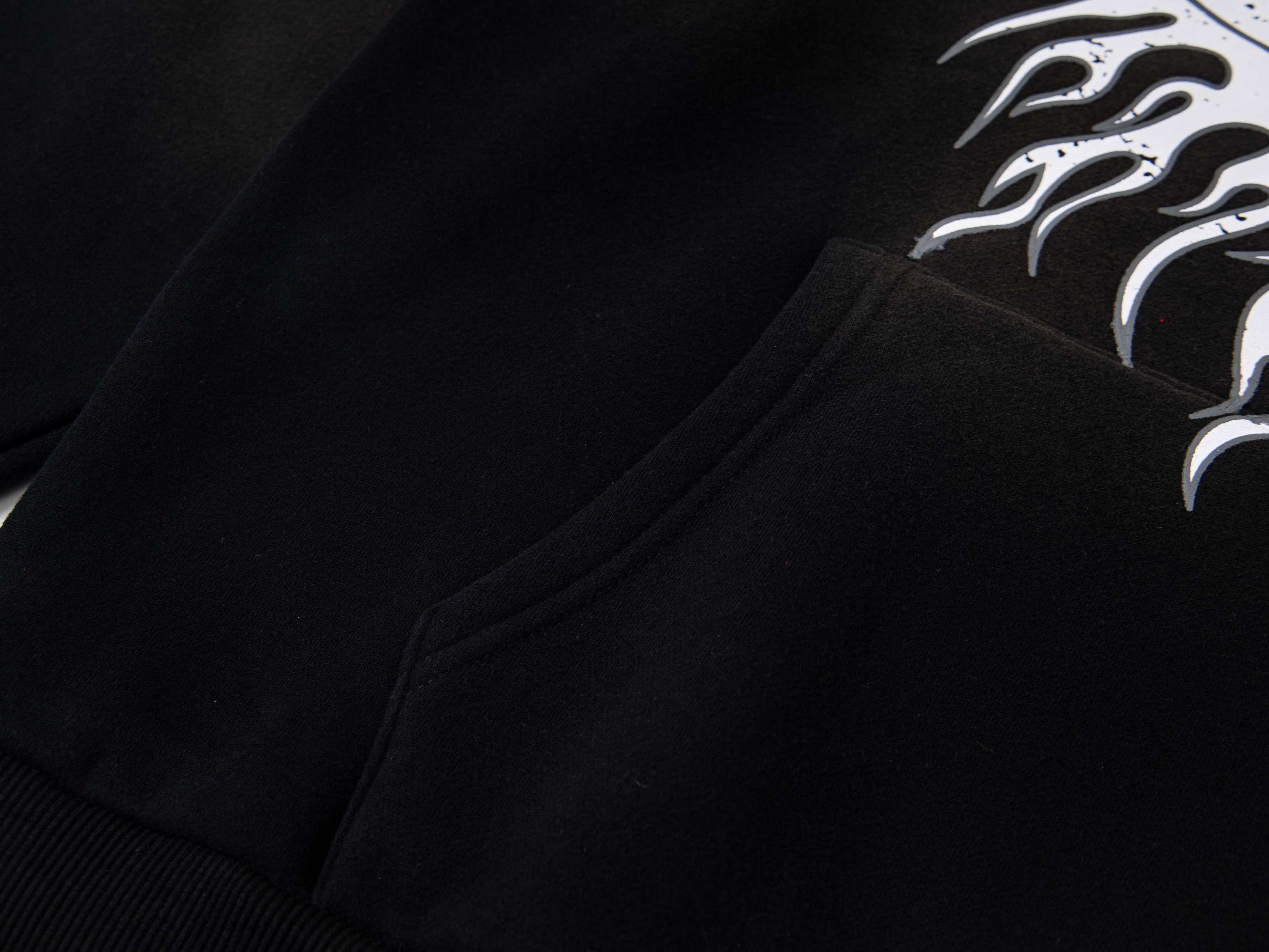 Hellstar Flame Face Graphic Hoodie – Oversized Y2K Streetwear Pullover