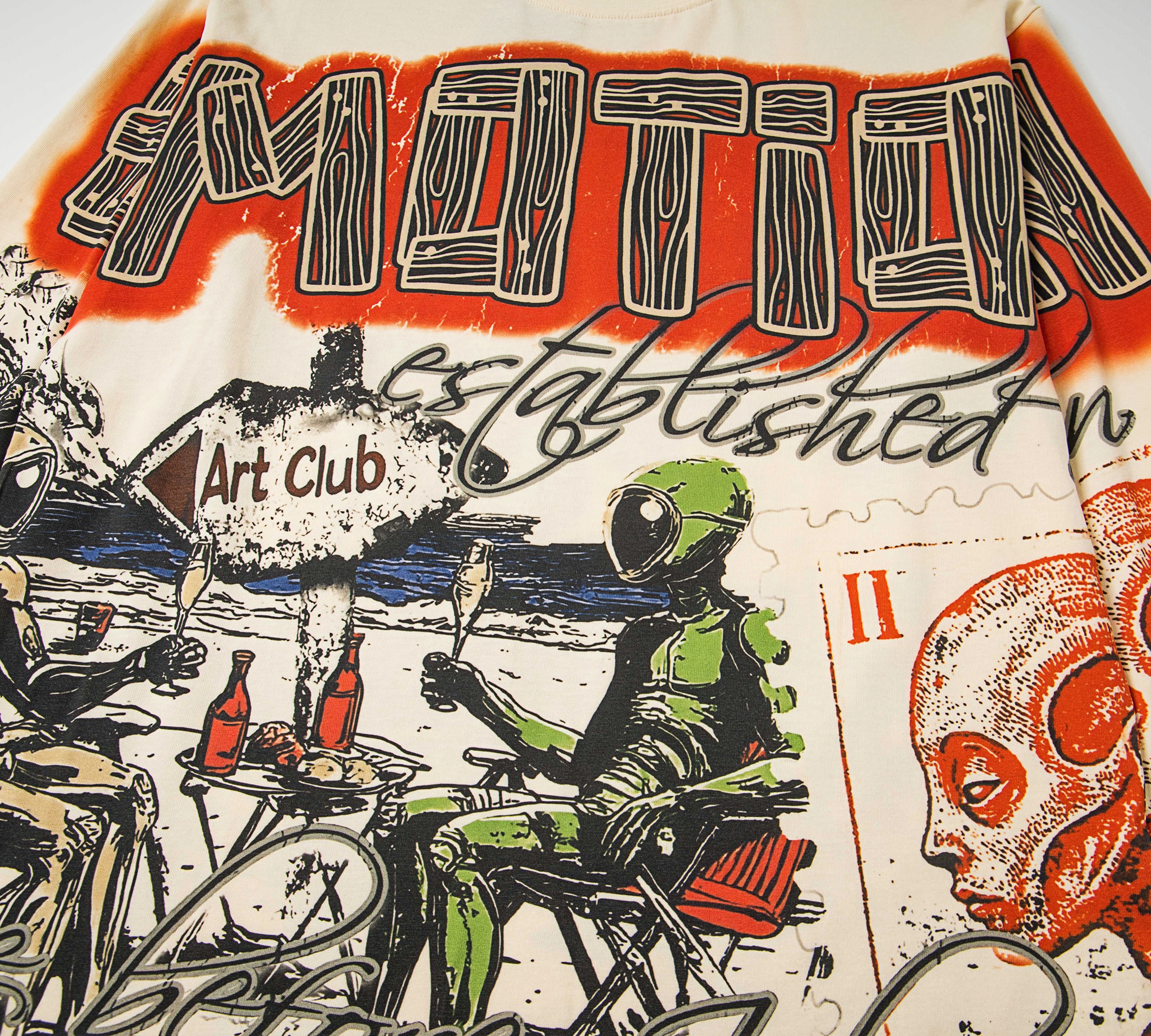 Mixed Emotion Graffiti Print Oversized Sweatshirt – Unisex Streetwear Pullover
