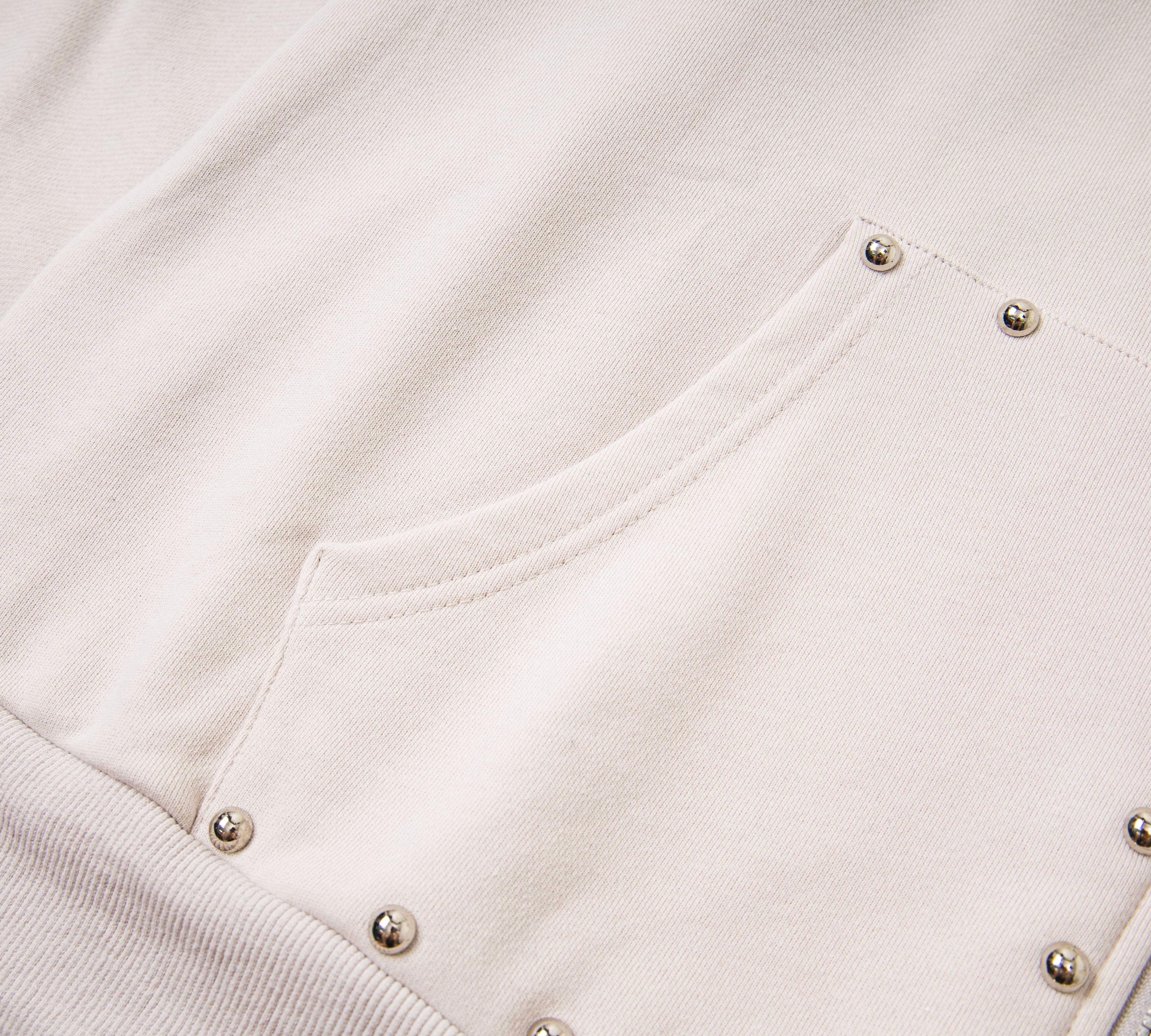 "Emotion" Gothic Studded Zip-Up Hoodie – Unisex 100% Cotton Streetwear Jacket