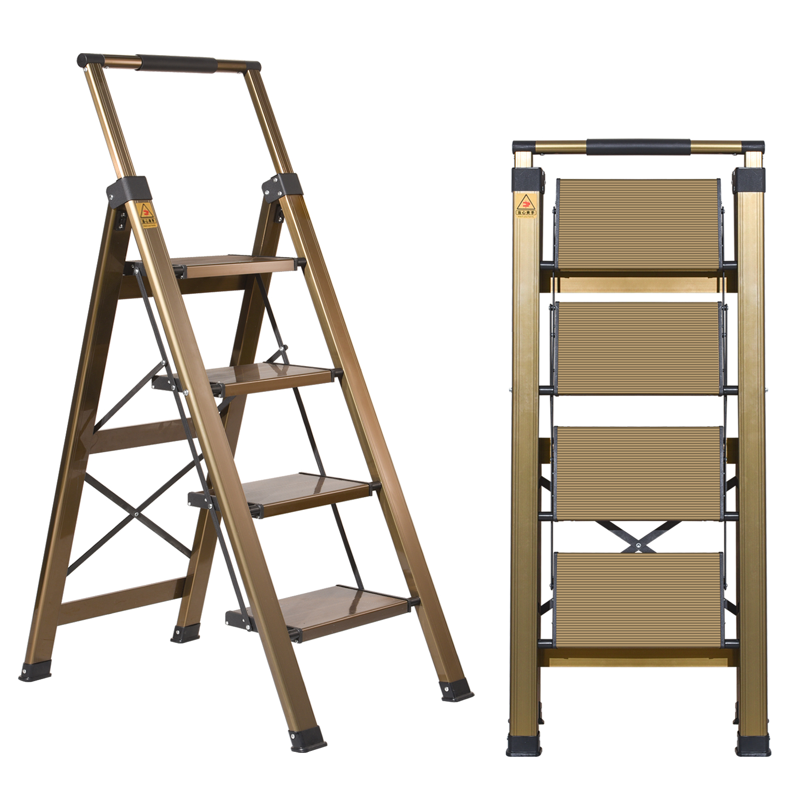 XinSunho Folding Step Ladder – Heavy-Duty, Stable & Space-Saving