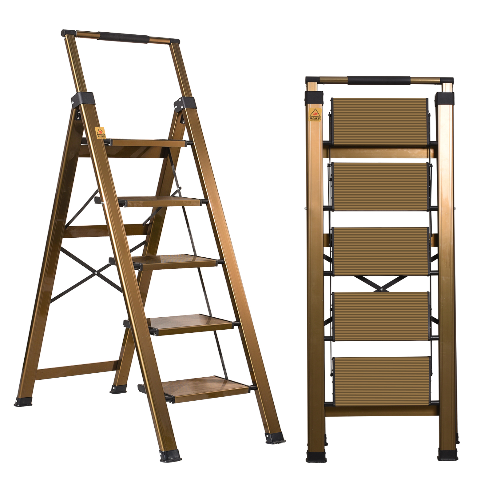 XinSunho Folding Step Ladder – Heavy-Duty, Stable & Space-Saving
