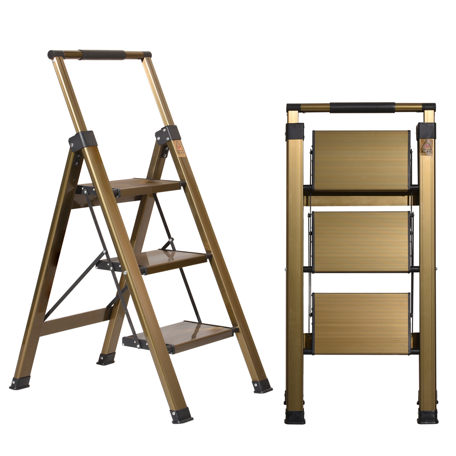 XinSunho Folding Step Ladder – Heavy-Duty, Stable & Space-Saving