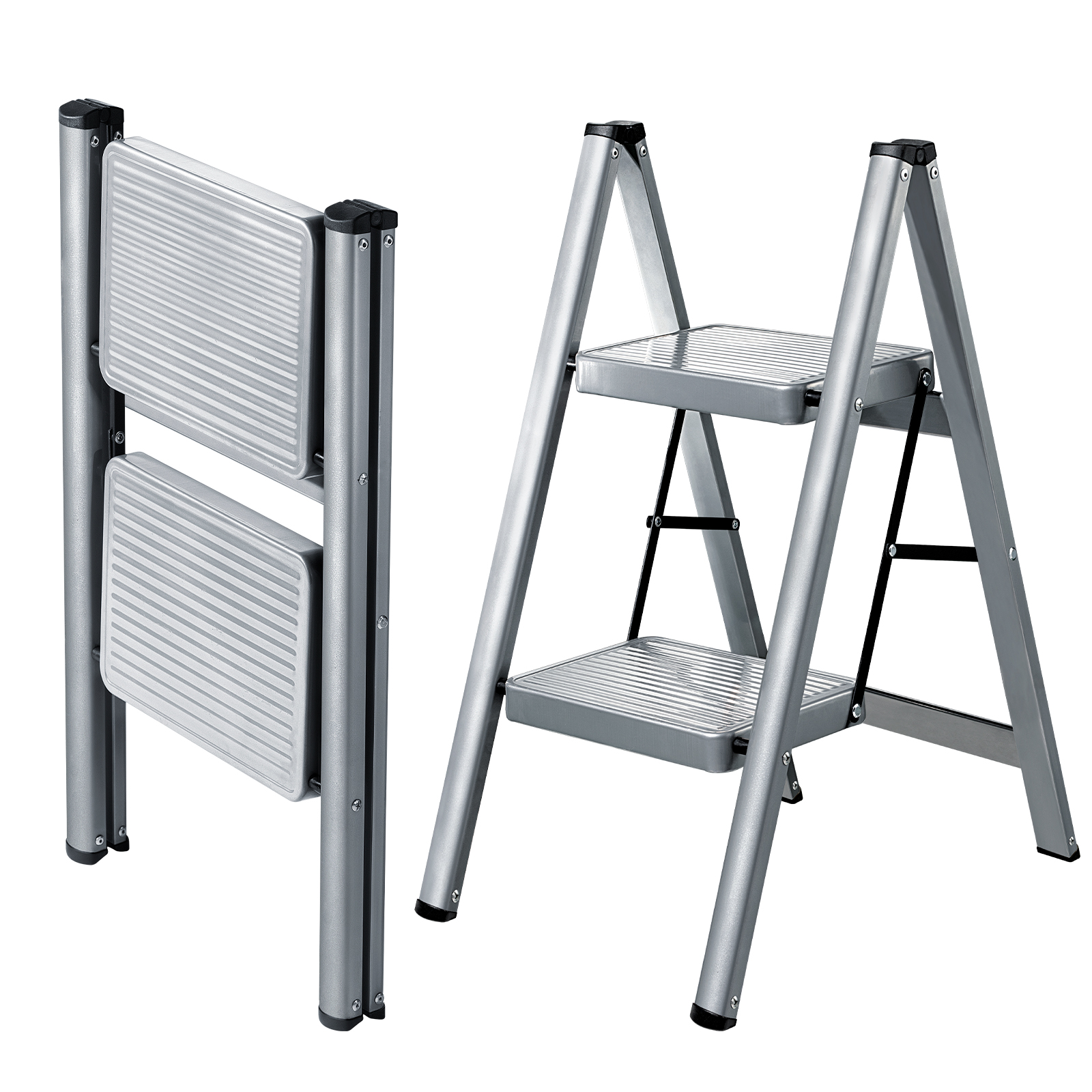 XinSunho Home Essentials™ 2-Step Folding Ladder
