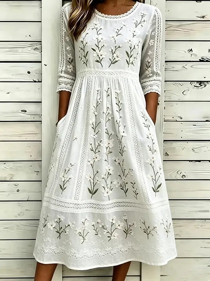⏰ LAST DAY SAVE 50% 💥Women's floral printed casual dress