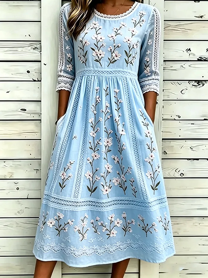 ⏰ LAST DAY SAVE 50% 💥Women's floral printed casual dress