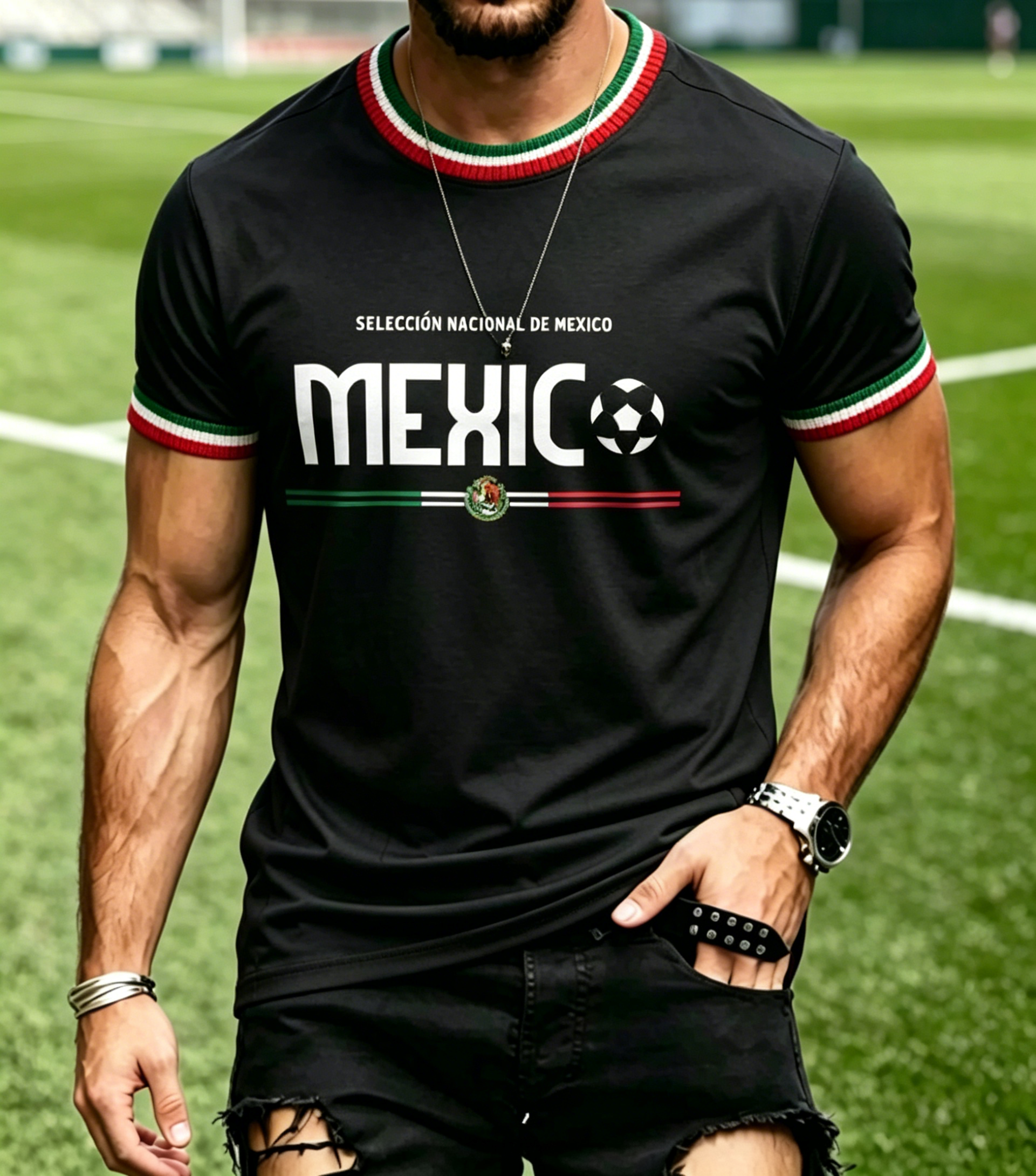 Mexico Aztec Maya Totem Short Sleeve Soccer Jersey