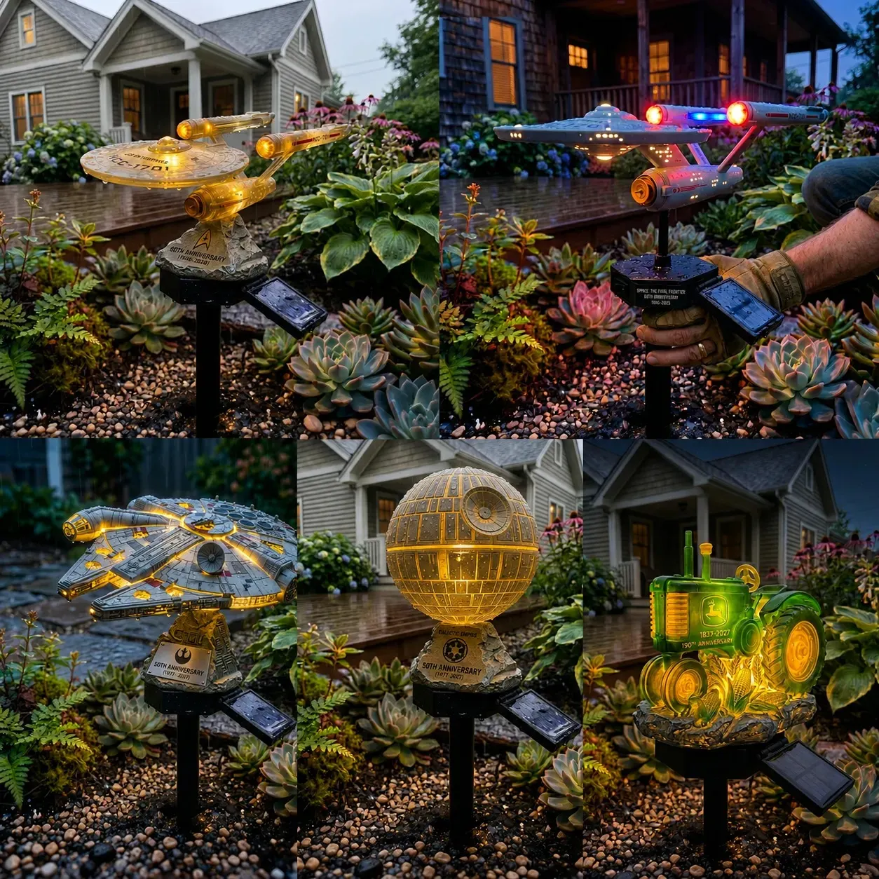 Starship Solar Pathway Light In-Yard Visual Display