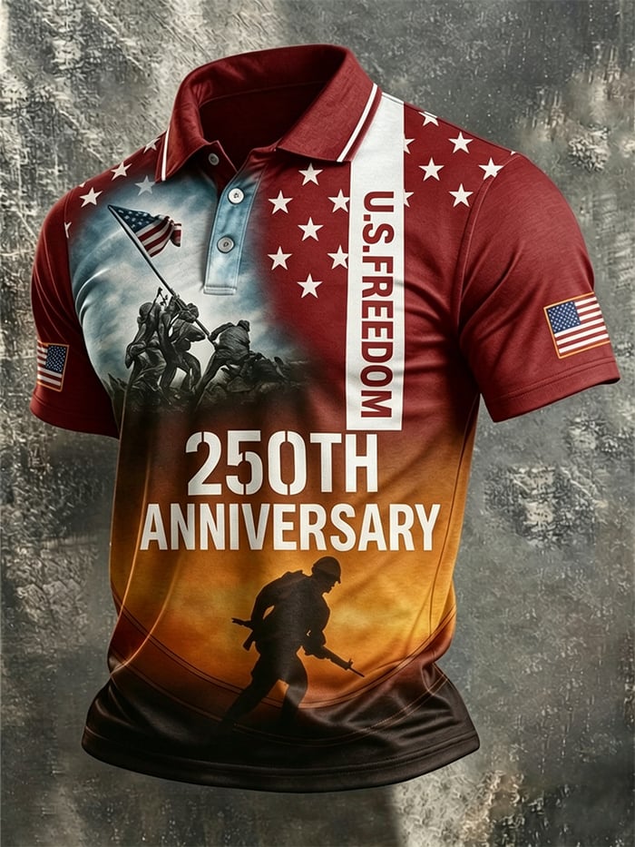 Men's America Anniversary Short-Sleeve Polo Shirt