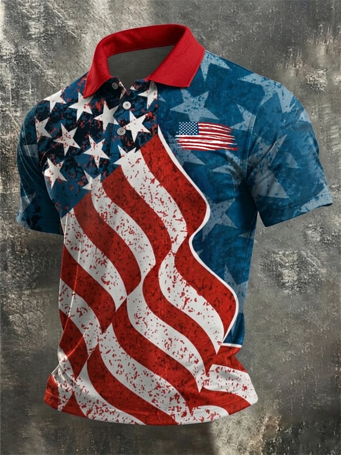 Men's America Anniversary Short-Sleeve Polo Shirt
