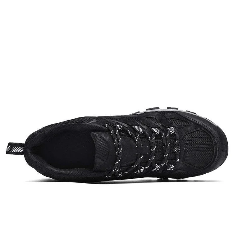 Men's Outdoor Hiking Shoes – Breathable Waterproof Low-Cut Walking Shoes with Non-Slip Traction, Abrasion-Proof Build & Orthopedic Wide Toe Arch Support