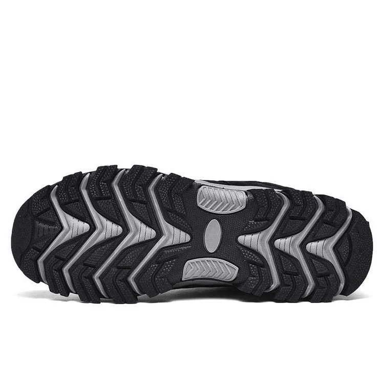 Men's Outdoor Hiking Shoes – Breathable Waterproof Low-Cut Walking Shoes with Non-Slip Traction, Abrasion-Proof Build & Orthopedic Wide Toe Arch Support