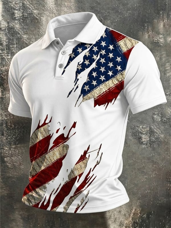 Men's America Anniversary Short-Sleeve Polo Shirt