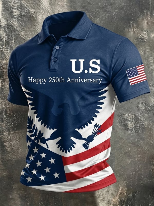 Men's America Anniversary Short-Sleeve Polo Shirt