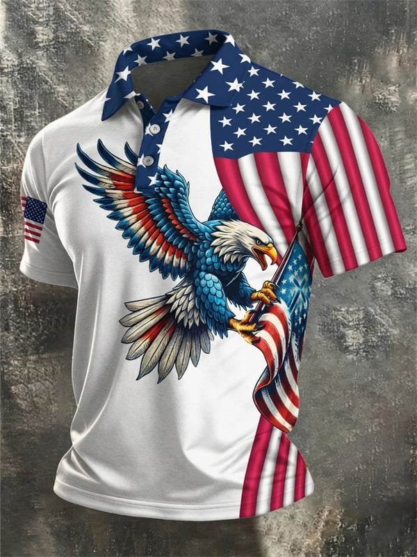 Men's America Anniversary Short-Sleeve Polo Shirt
