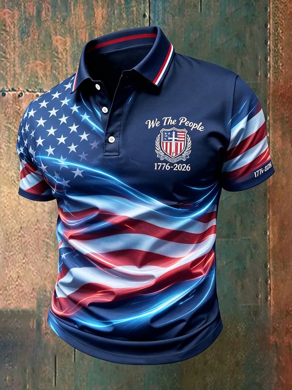 Men's America Anniversary Short-Sleeve Polo Shirt