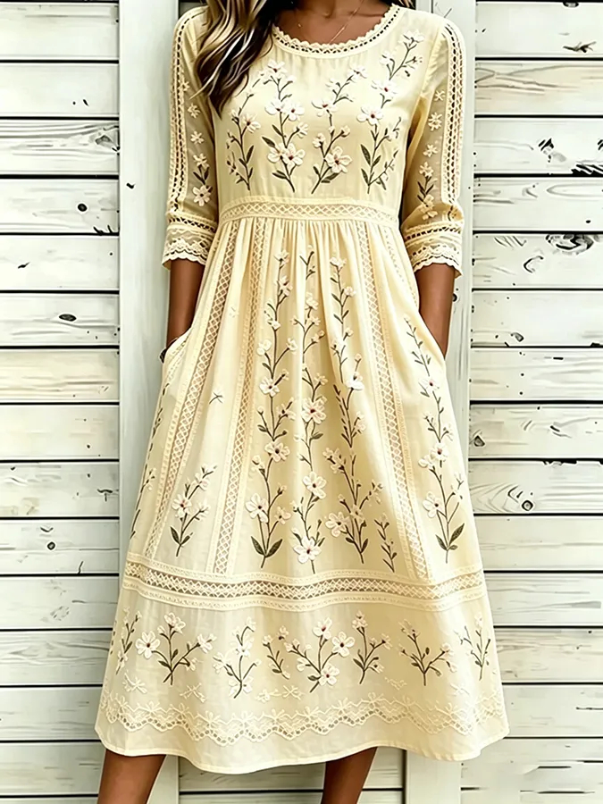 ⏰ LAST DAY SAVE 50% 💥Women's floral printed casual dress
