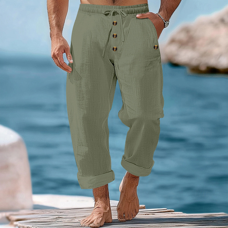 [Copy]Men's Tropical Island Print Drawstring Cargo Resort Shorts