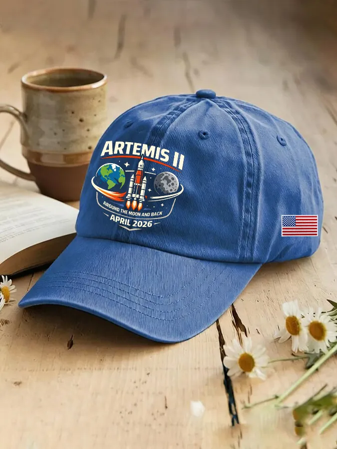 Unisex Humanity Returns To The Moon Printed Hat