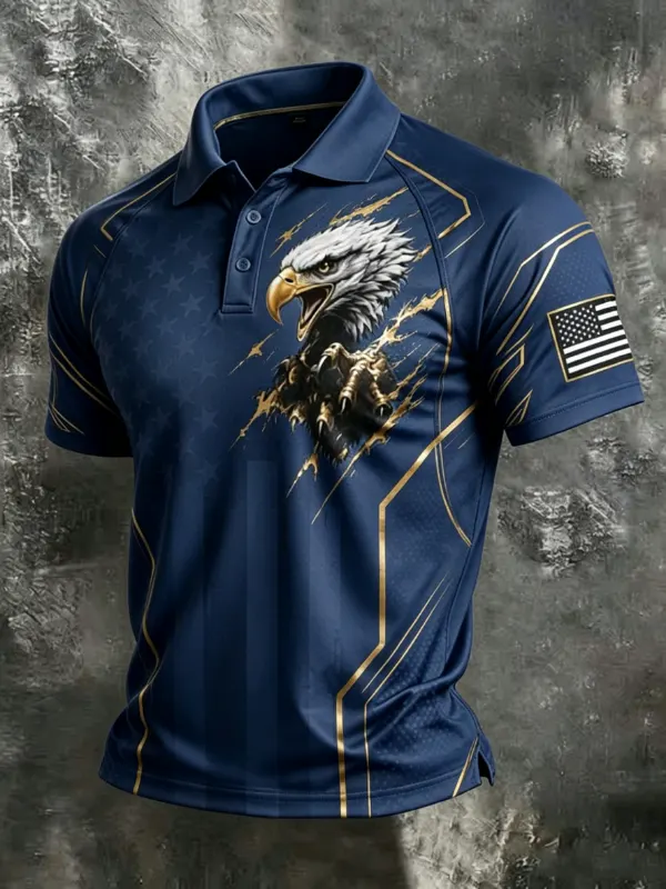 Men's Golden Eagle Tactical Performance Polo Shirt