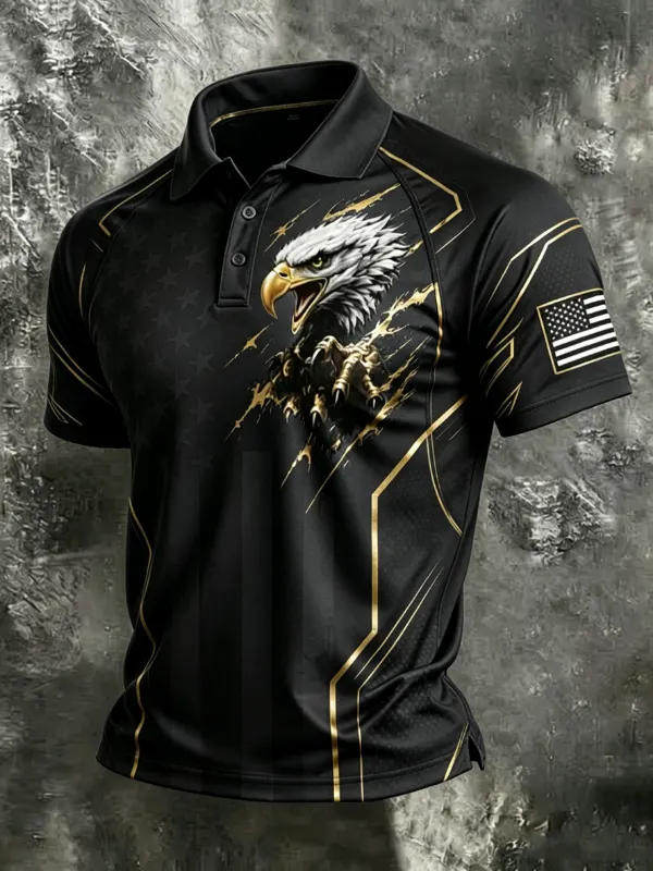 Men's Golden Eagle Tactical Performance Polo Shirt