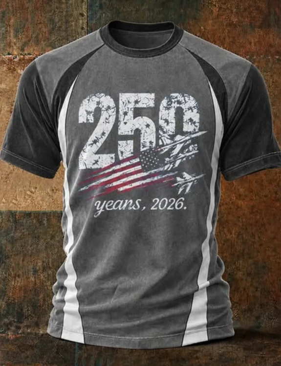 Men's Multi-Combination American Flag Eagle Patriotic Short Sleeve Tops