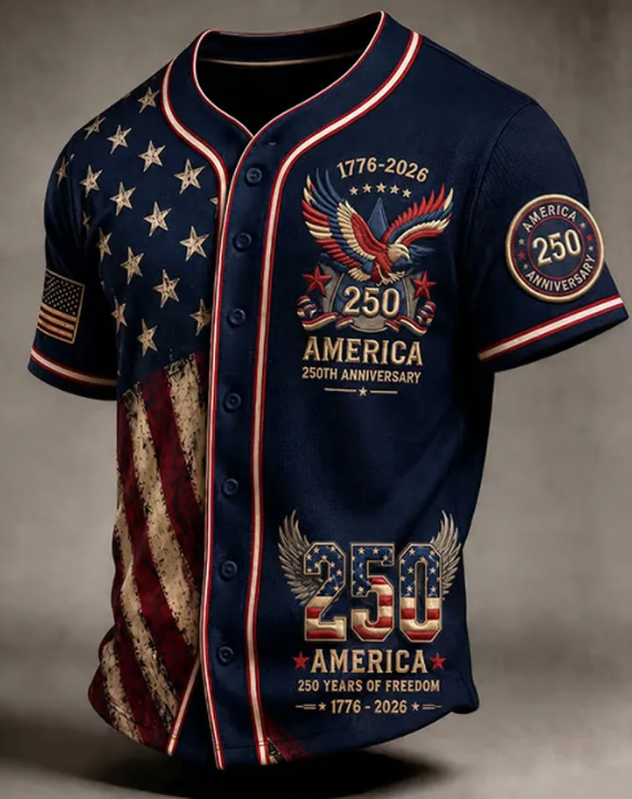 Men's Multi-Combination American Flag Eagle Patriotic Short Sleeve Tops