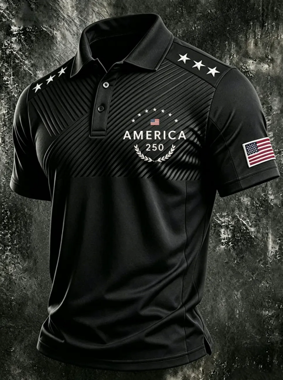 Men's Multi-Combination American Flag Eagle Patriotic Short Sleeve Tops