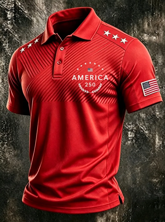 Men's Multi-Combination American Flag Eagle Patriotic Short Sleeve Tops