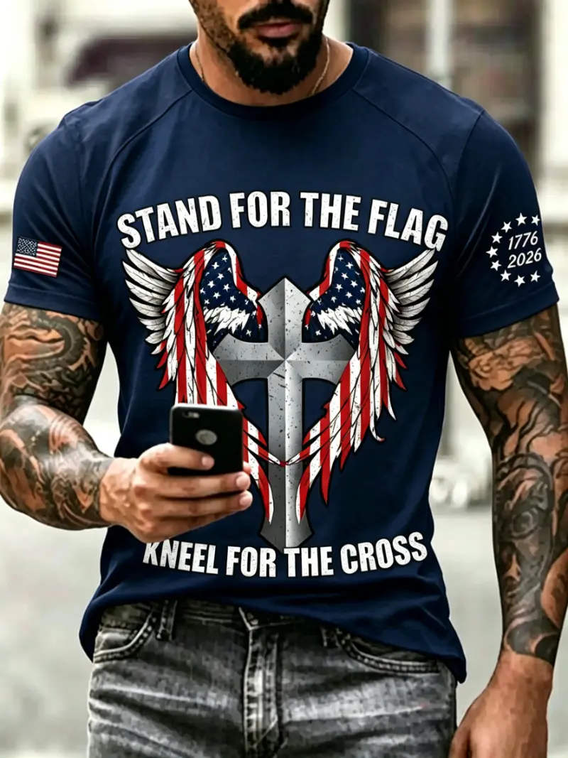 Men's Patriotic Short Sleeve T-Shirt