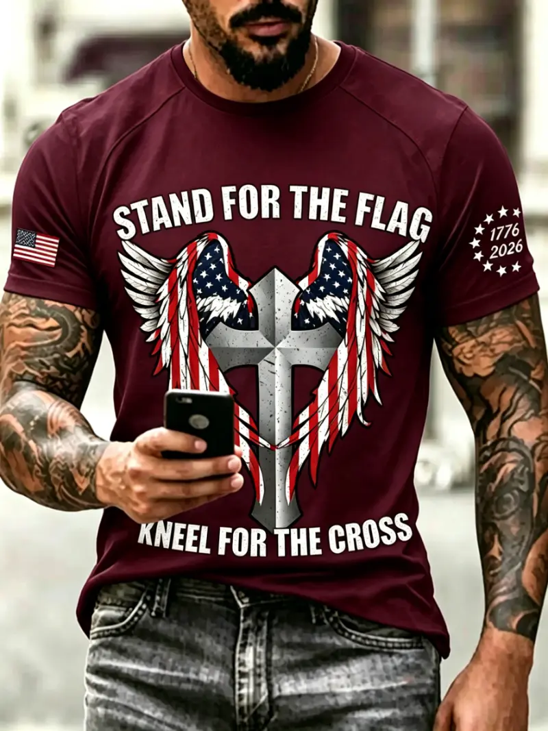 Men's Patriotic Short Sleeve T-Shirt