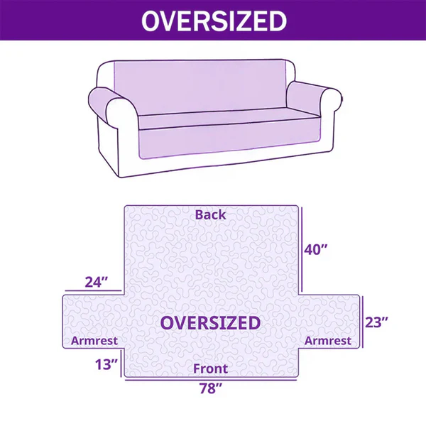 Holiday Glow Quilted Sofa Cover GFTOTP13796   