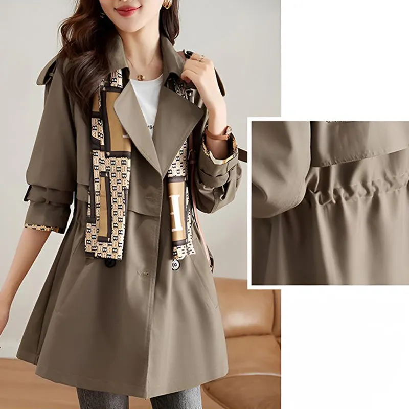 Women's Slimming Mid-Length Reversible Trench Coat