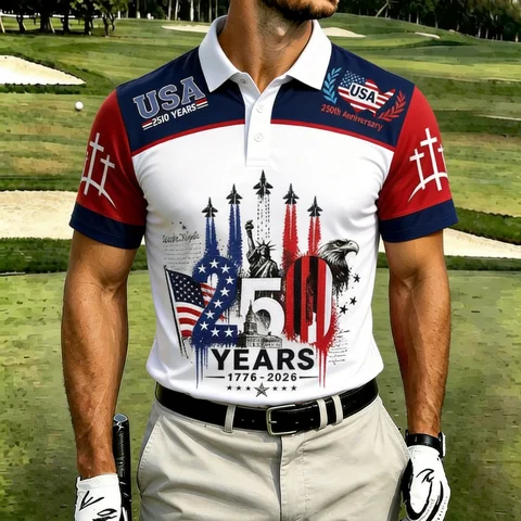 Men's 250th Anniversary Commemorative Performance Golf Polo