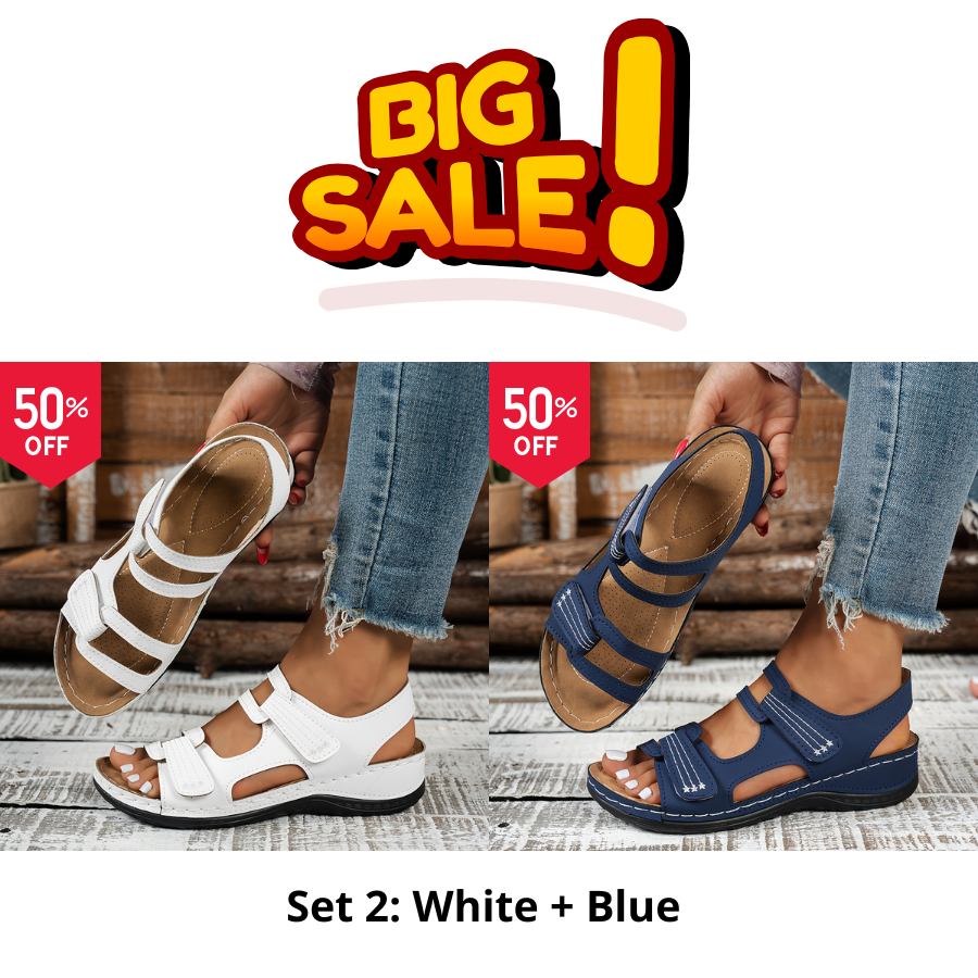 🔥Best Seller-Last Day Sale 60% OFF🔥Women's orthopedic sandals with thick, comfortable, and soft soles.
