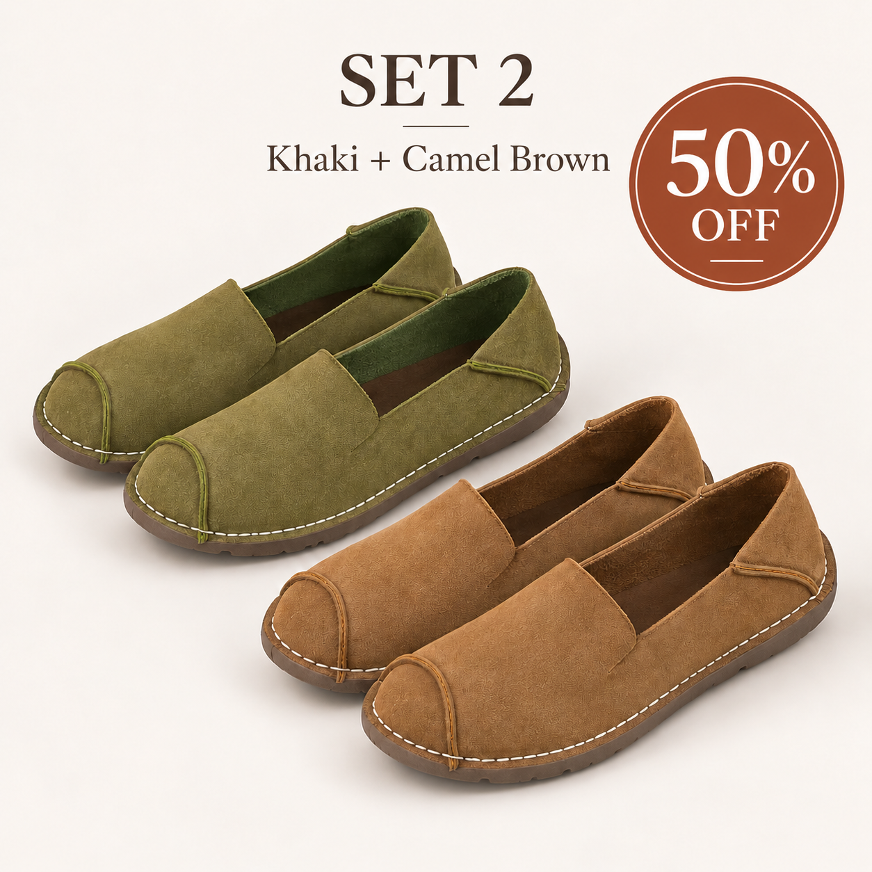 💥 Mega Sale - 50% OFF Best Sellers Today Only! 💥Women’s Wide Fit Comfort Slip-On Shoes
