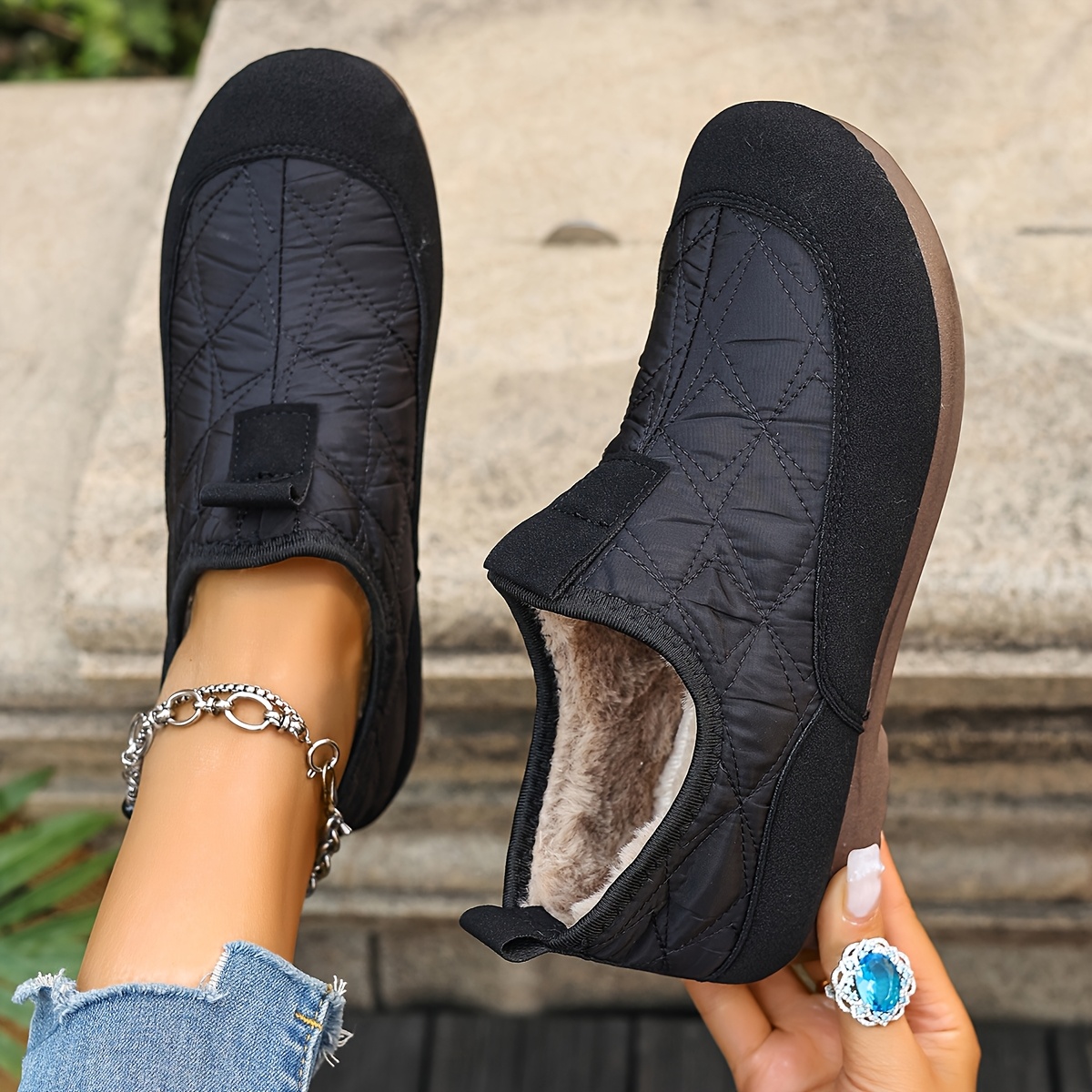 Women’s Comfort Wedge Shoes – Casual Slip-On Walking Shoes