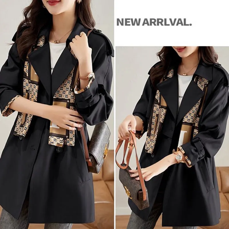 Women's Slimming Mid-Length Reversible Trench Coat