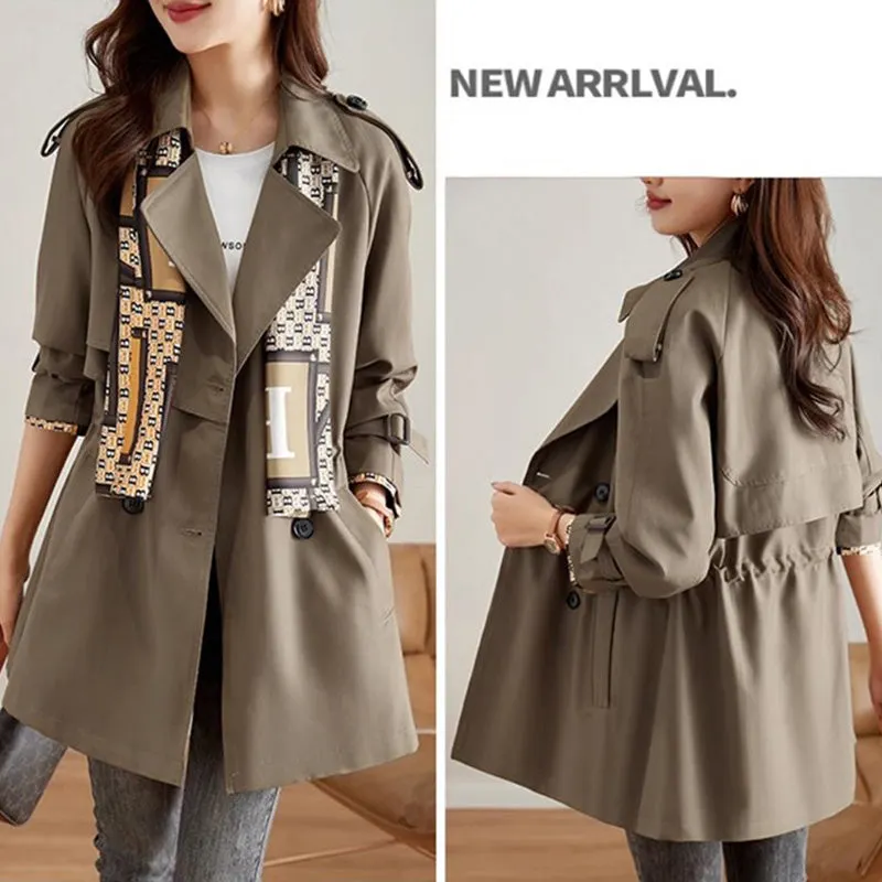 Women's Slimming Mid-Length Reversible Trench Coat
