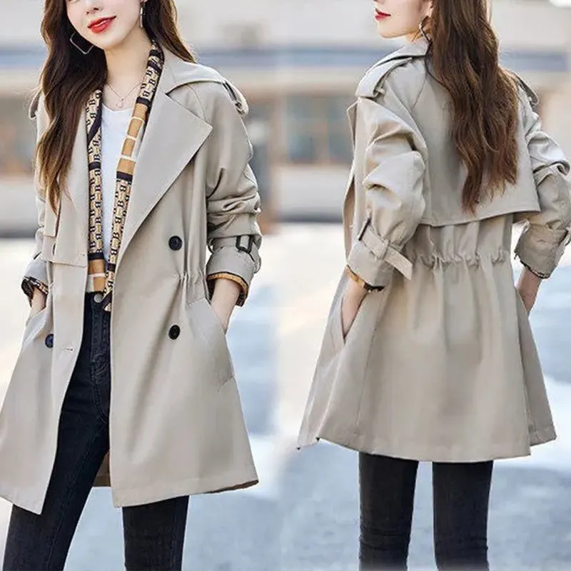 Women's Slimming Mid-Length Reversible Trench Coat