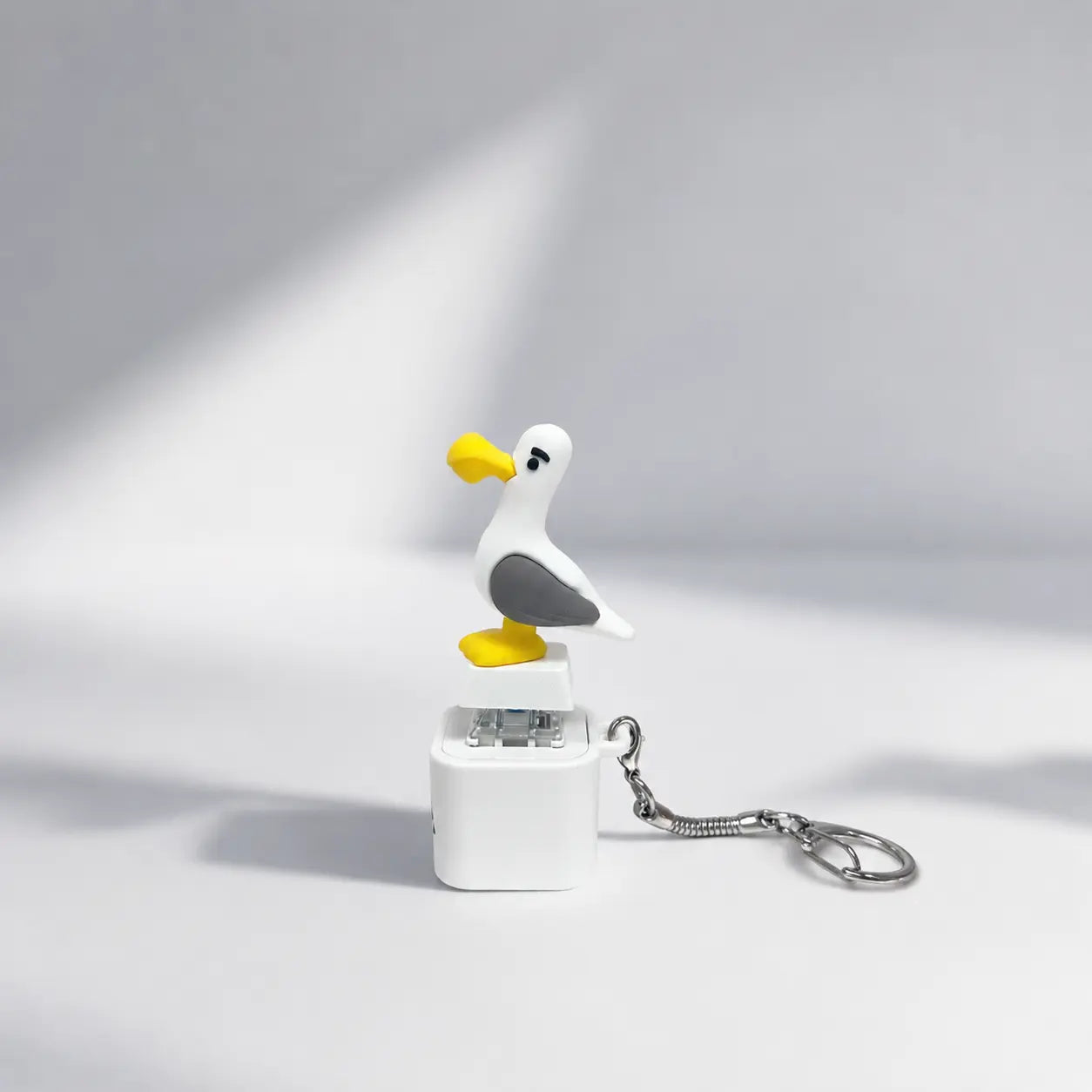 Seagull MINE! Button Keychain-Real Sound & LED Light