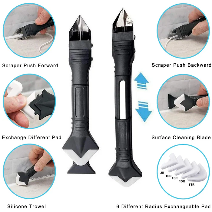 🔥🔥🔥Multifunctional Caulking Tool – Sealant Scraper, Grout Finishing & Removal Tool