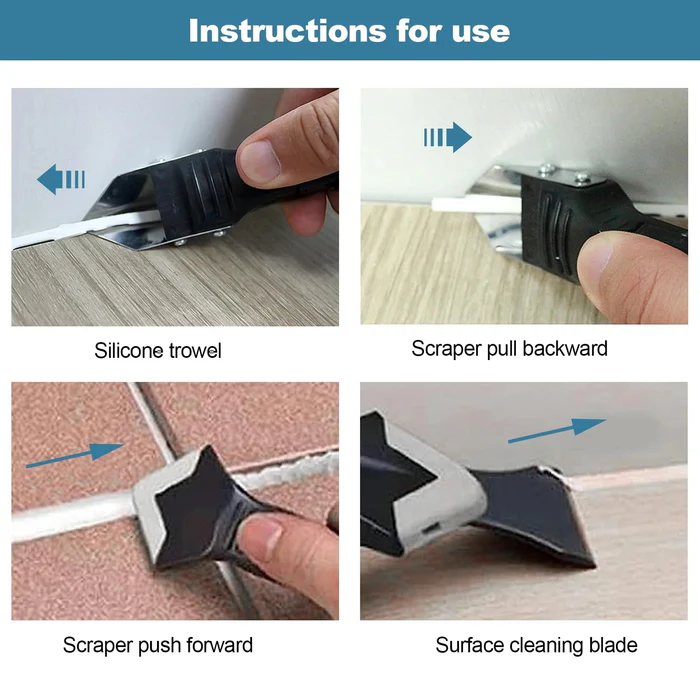 🔥🔥🔥Multifunctional Caulking Tool – Sealant Scraper, Grout Finishing & Removal Tool