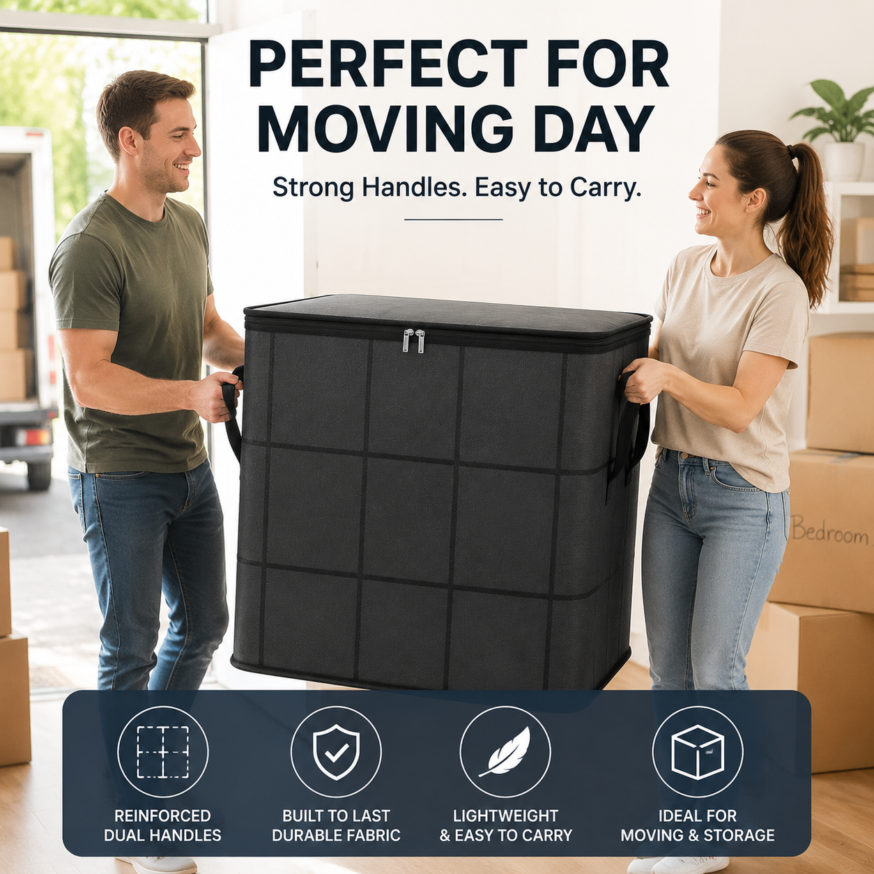XXL 210L storage bag for home organization