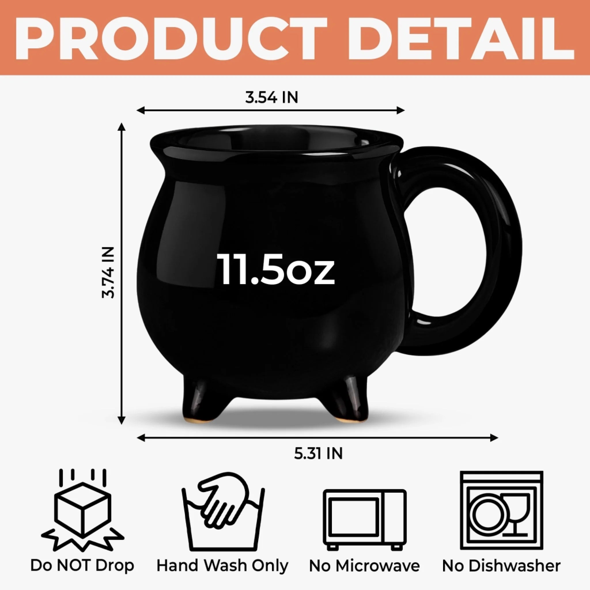 Witch Cauldron Coffee Mug - Personalized Halloween Witchy Gifts For Besties, Sisters, BFF, Family, Yourself - Witching You A Wicked Brew