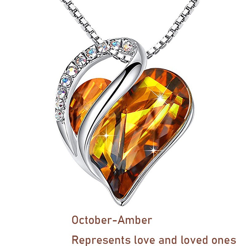 December Birthstone Heart Necklace 💎💖