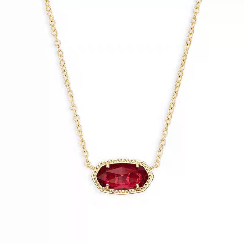 Natural Red Agate Pendant Necklace💎