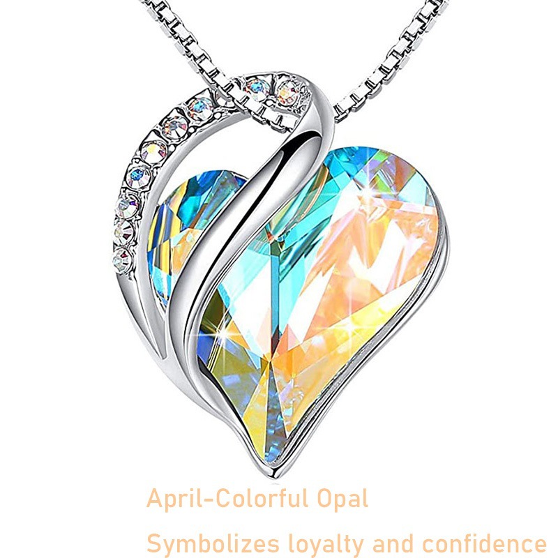 December Birthstone Heart Necklace 💎💖